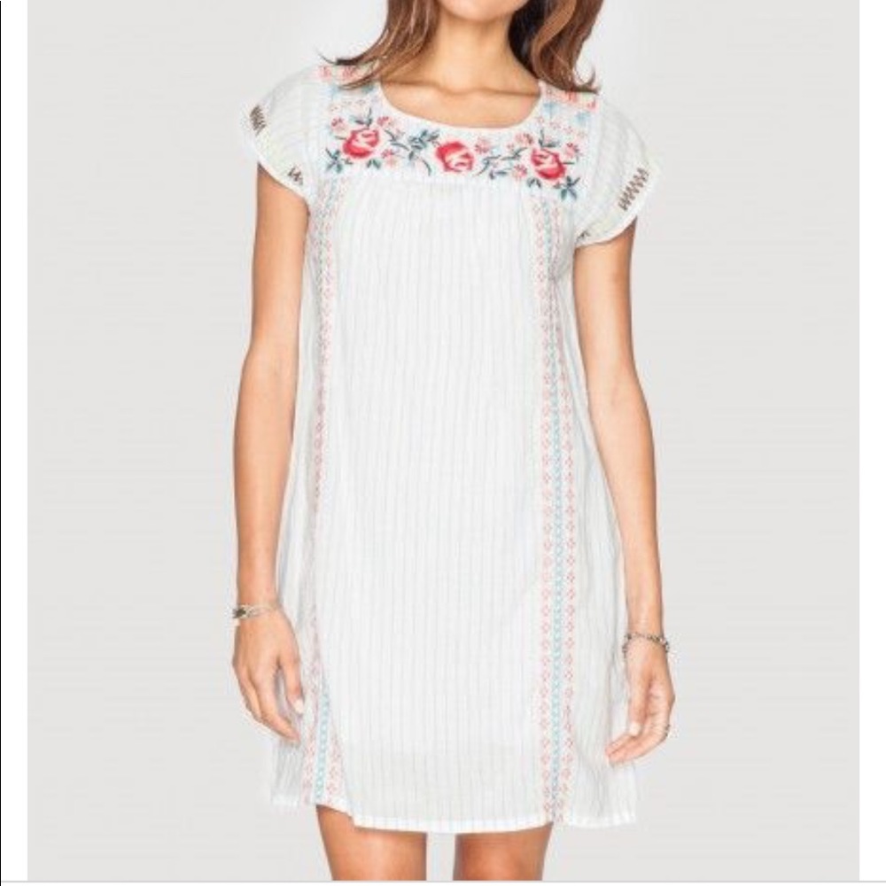 Johnny Was Mexican Styled Linen Dress